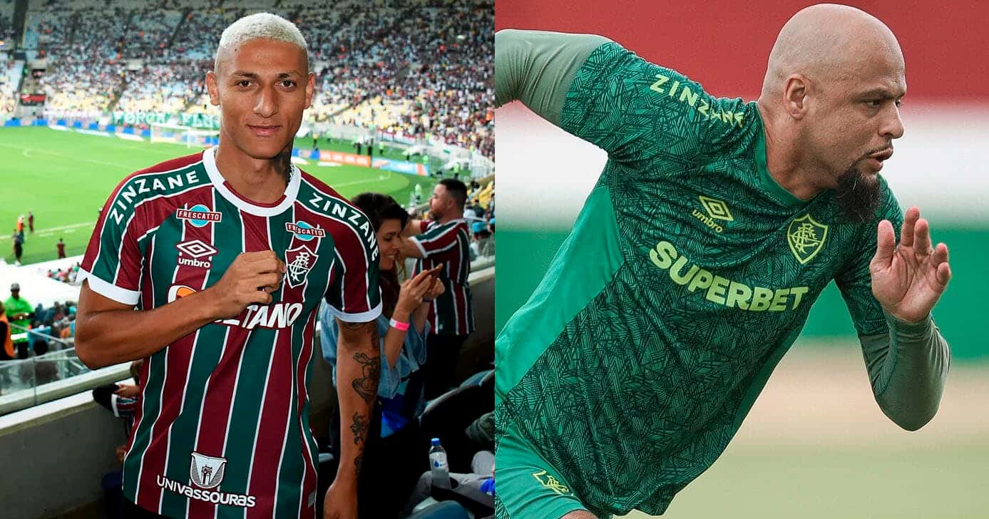 Richarlison (Foto: Marcelo Gonçalves - FFC)- Felipe Melo (Foto: @felipemelo)