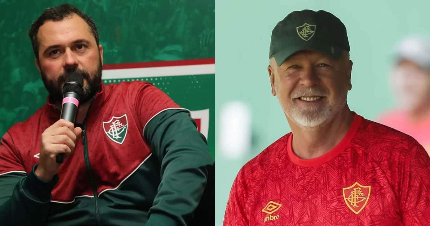 Mano Menezes e Mário Bittencourt no Fluminense (Reprodução/Terra/CNN Brasil)