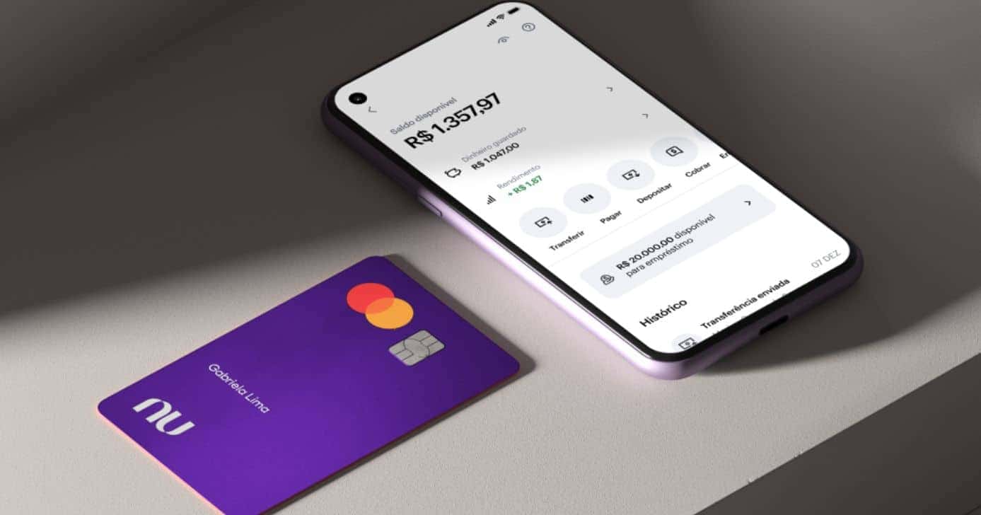 Cartão e aplicativo do Nubank (Foto: Divulgação)
