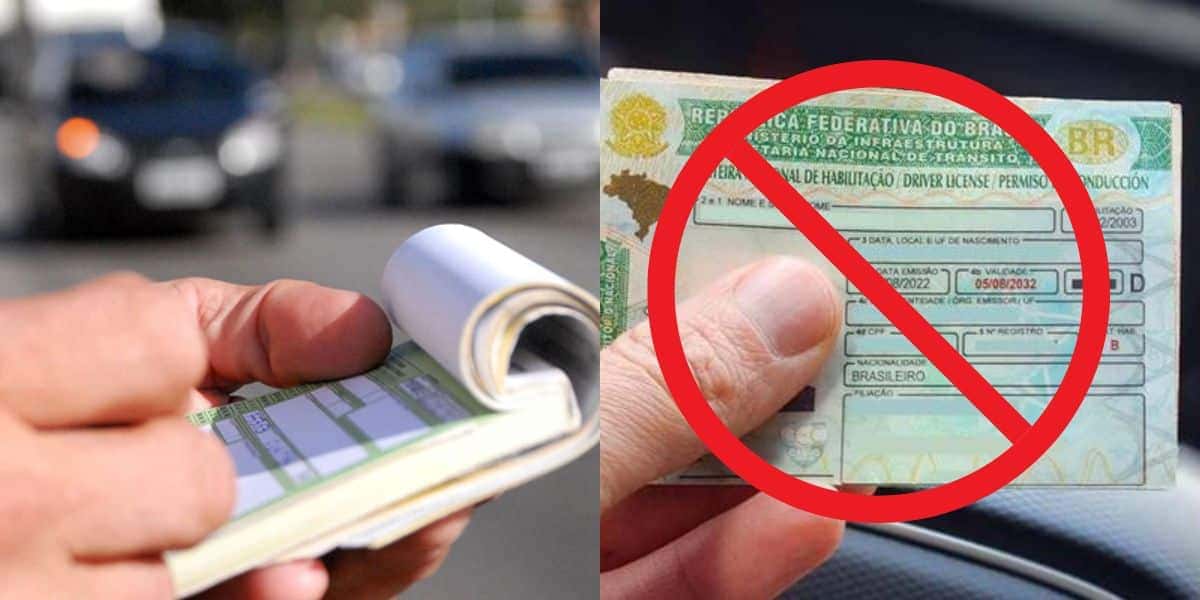 Lei de trânsito com multa de até R$6mil e suspensão da CNH (Reprodução: Montagem TV Foco)