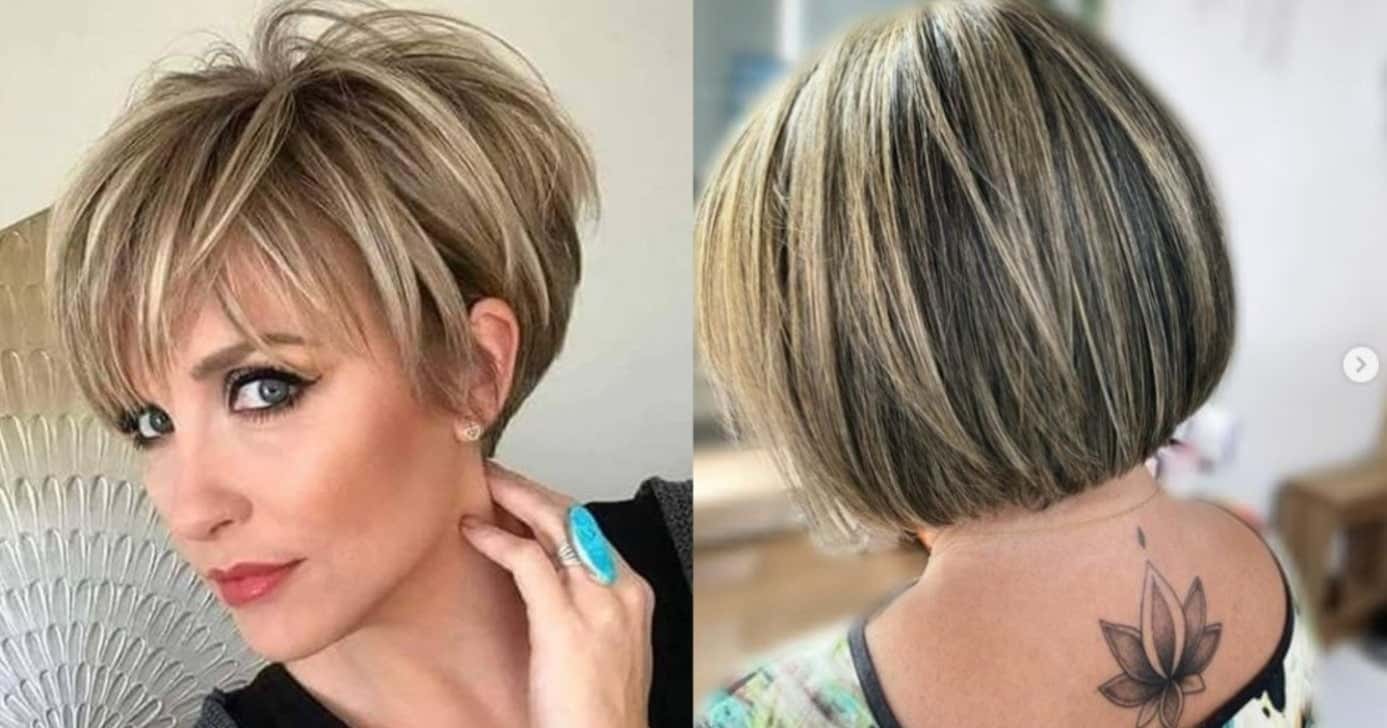 4 cortes de cabelo curto para afinar o rosto e rejuvenescer - (Montagem / TV FOCO)