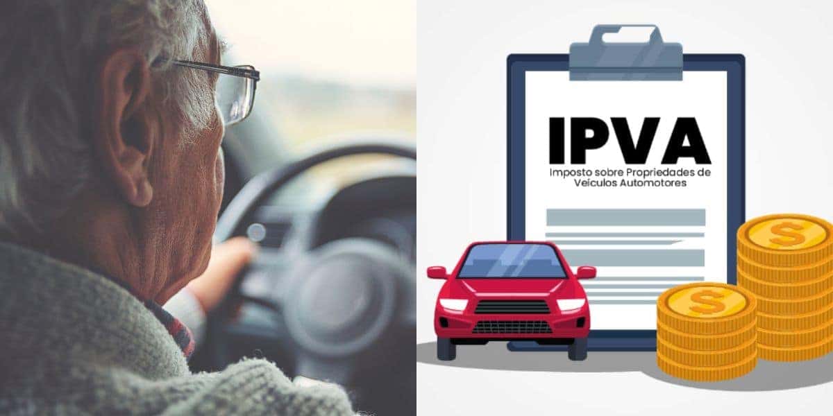 Isenção do IPVA para lista de idosos (Foto: Montagem/TV Foco)