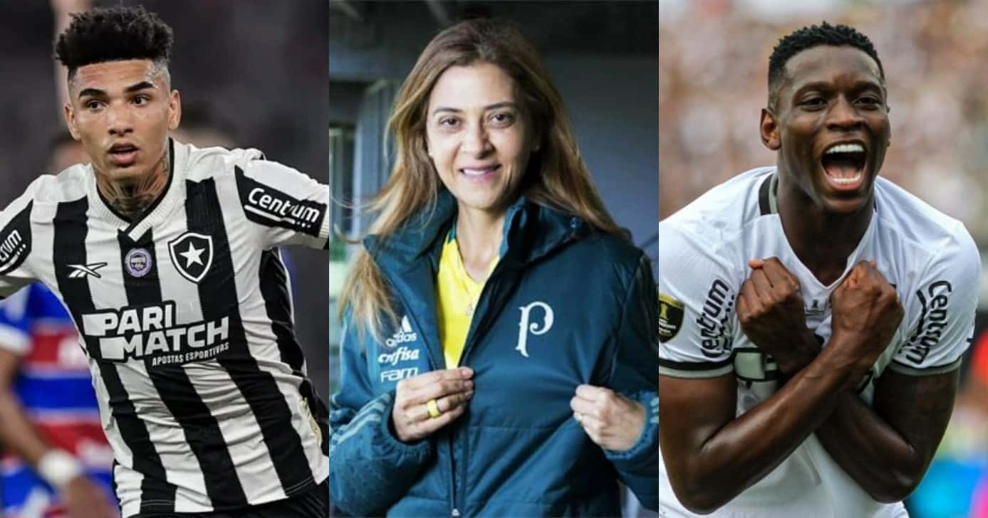 Luiz Henrique e Igor Jesus Leila arma rasteira no Botafogo (Foto: Reprodução/Montagem TV Foco)