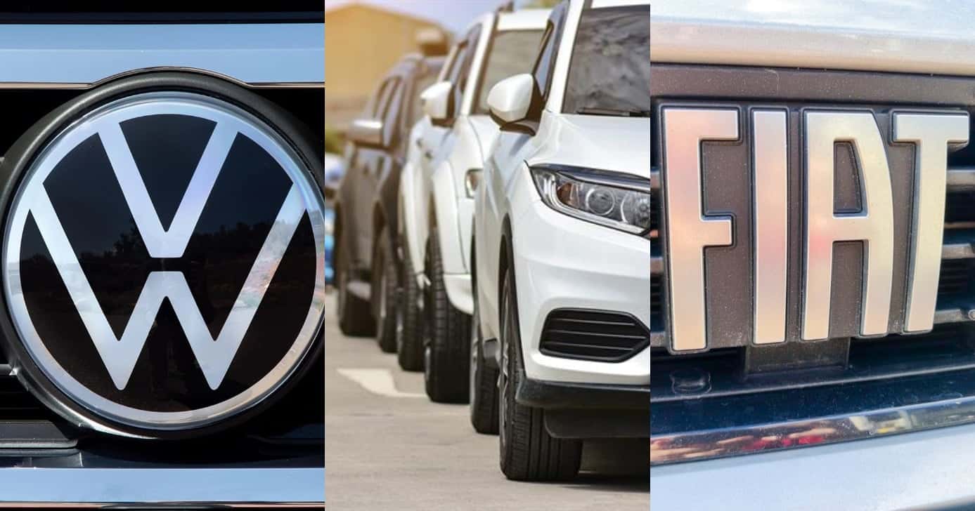 Volkswagen e Fiat (Foto: Montagem)