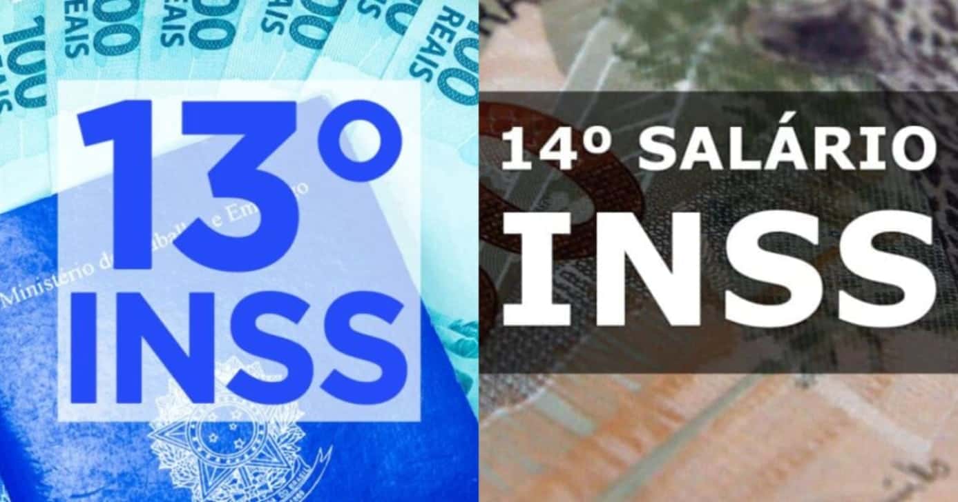 2 anúncios importantes do INSS sobre o 13º e 14º salário - Foto: Montagem