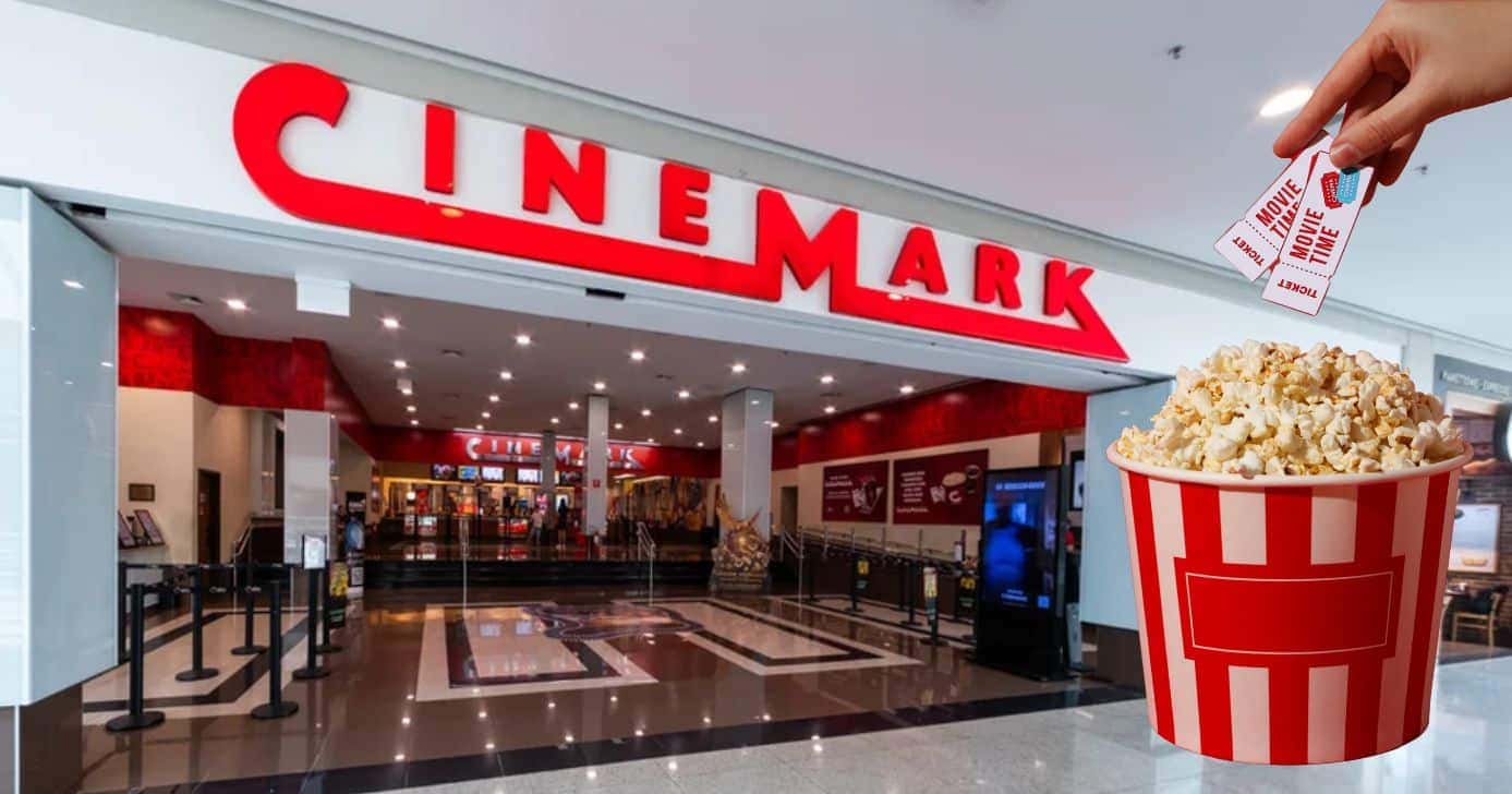 Cinemark e ilustração ingresso (Fotos: Reproduções / Internet / Canva)