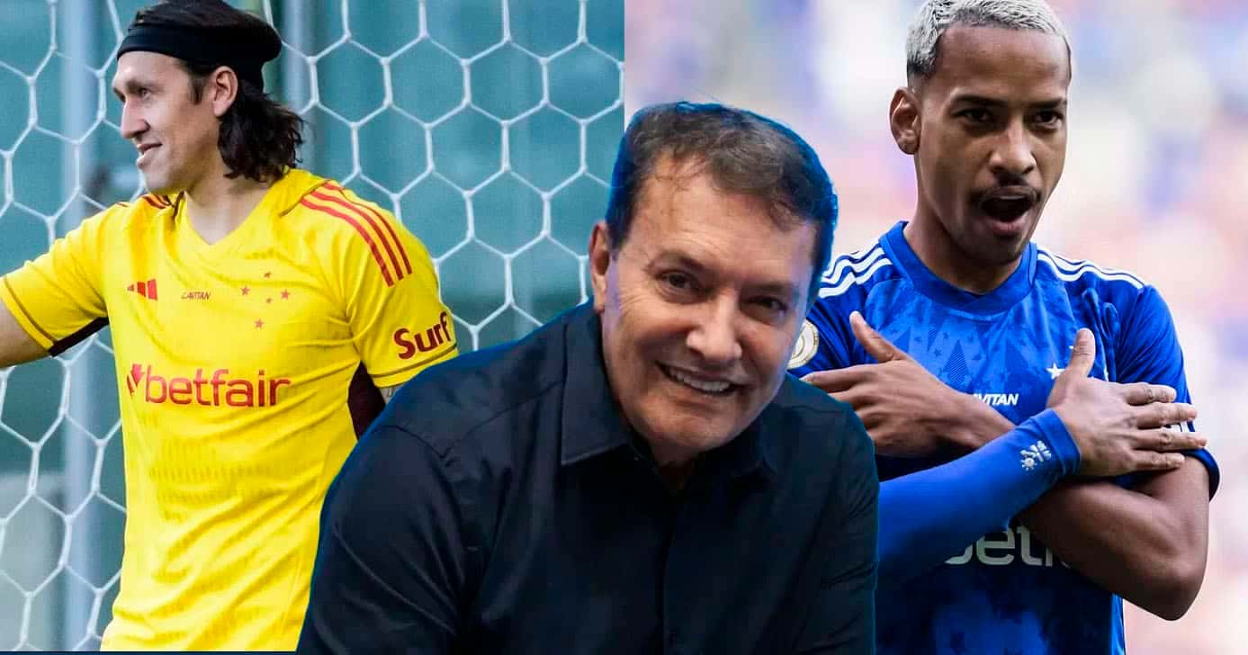 Matheus Pereira (Foto: Gustavo Aleixo/ Cruzeiro), Cássio e Pedrinho (Gustavo Aleixo - Cruzeiro)