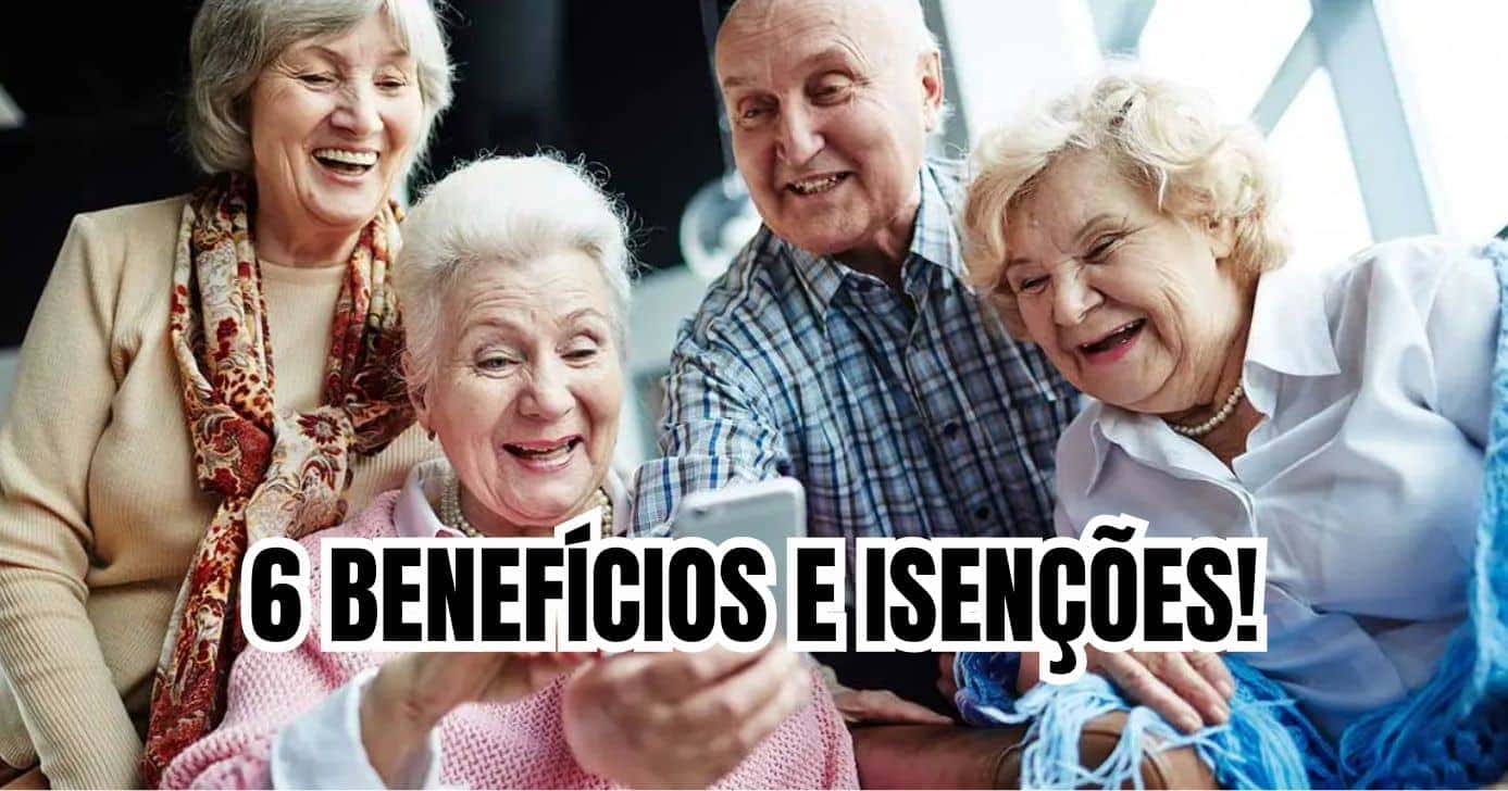 Isenções que idosos 60+ têm direito (Reprodução/Montagem TV Foco/Canva)