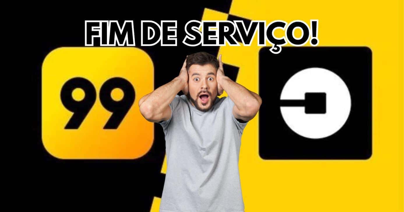 Uber e 99 cravam fim de serviço vital em SP e atinge paulistas (Reprodução/Montagem TV Foco/Canva)