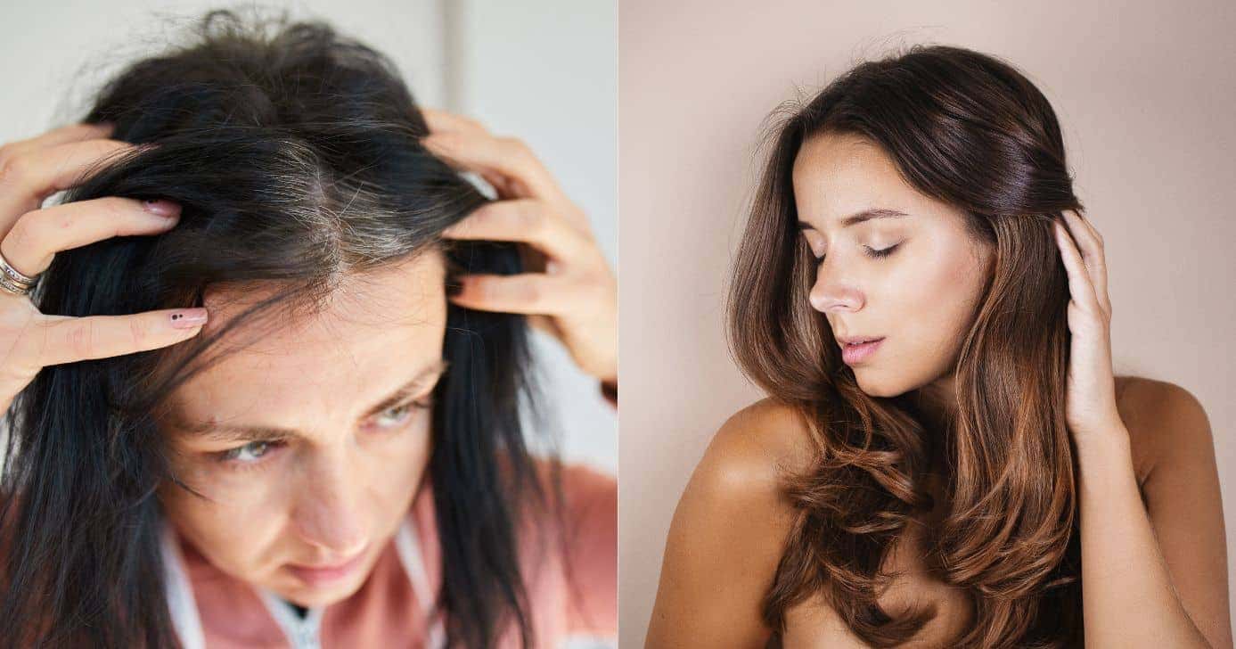 Mistura com 2 ingredientes reverte todos os fios de cabelo branco (Reprodução/Montagem TV Foco/Canva)