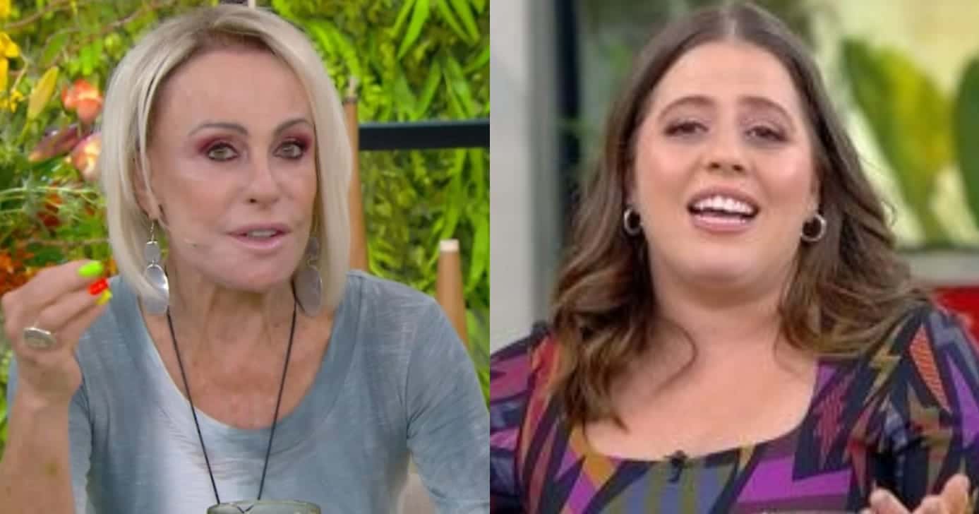 Ana Maria Braga e Tati Machado no Mais Você (Foto: Reprodução/Montagem TV Foco)