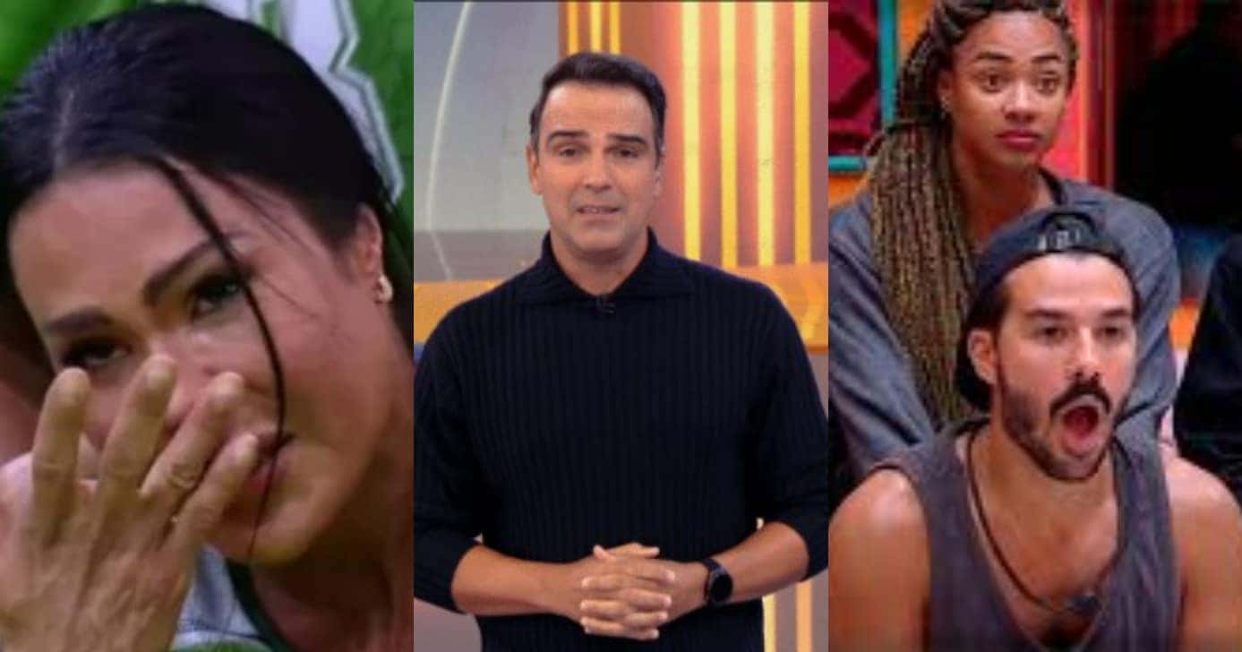 Agressão, Gracyanne chorando e quarto secreto: BBB25 (Foto: Reprodução/Montagem TV Foco)