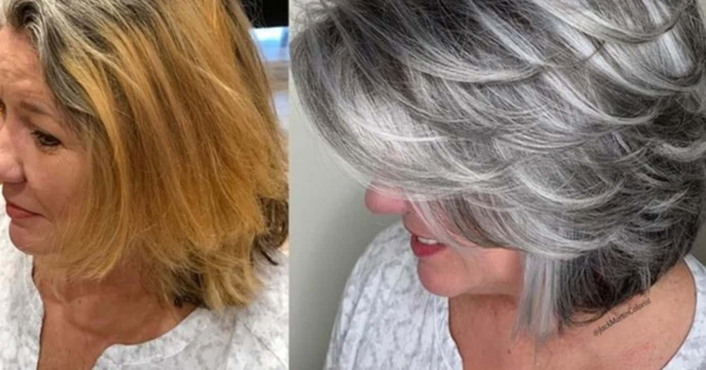Um hábito para cabelo branco não ficar amarelado - Foto: Internet