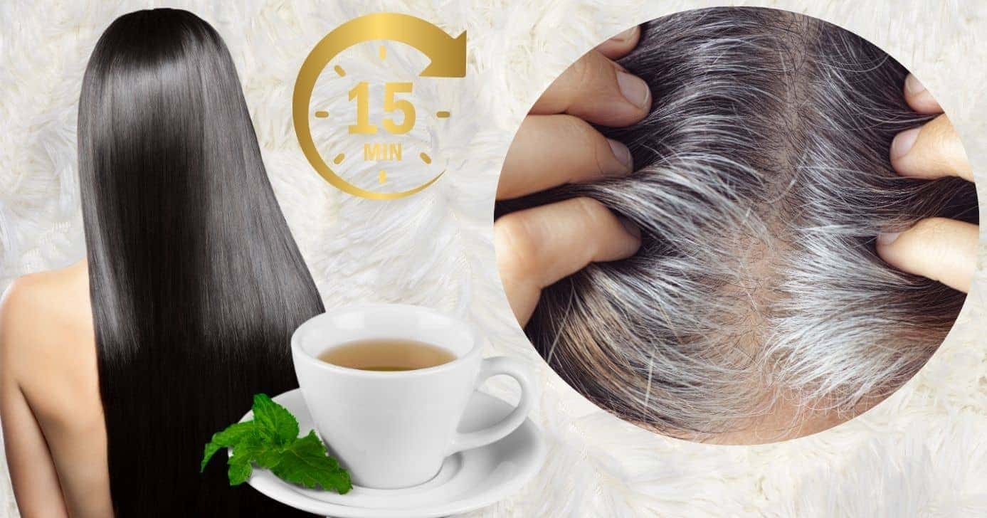 Chá, cabelo escuro e grisalho (Foto: Reprodução / Canva / Montagem TV Foco)