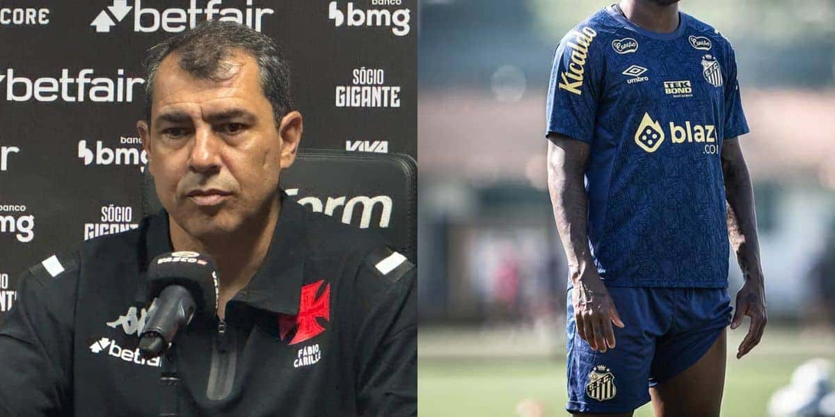 Carille manda arrancar craque do Santos para o Vasco (Reprodução: Matheus Guimarães)