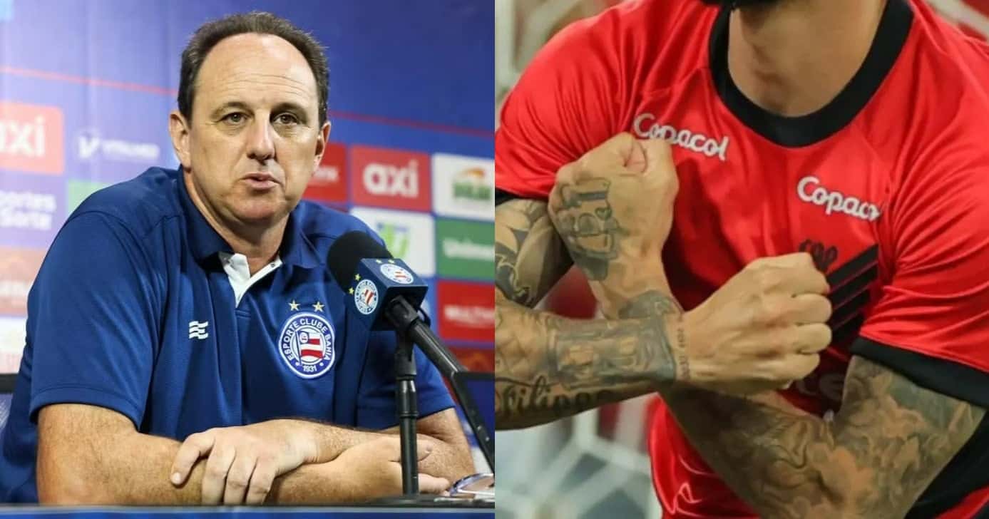 R$10M e rasteira no Vitória: Ceni exige contratação no Bahia (Foto: Reprodução/Montagem TV Foco)