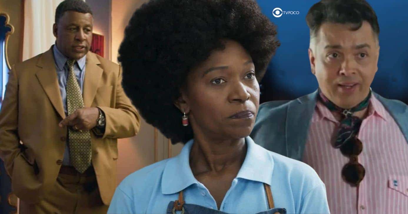 Edson, Neuza e Gigi em Volta por Cima (Foto: Reprodução / Globo / Montagem TV Foco)