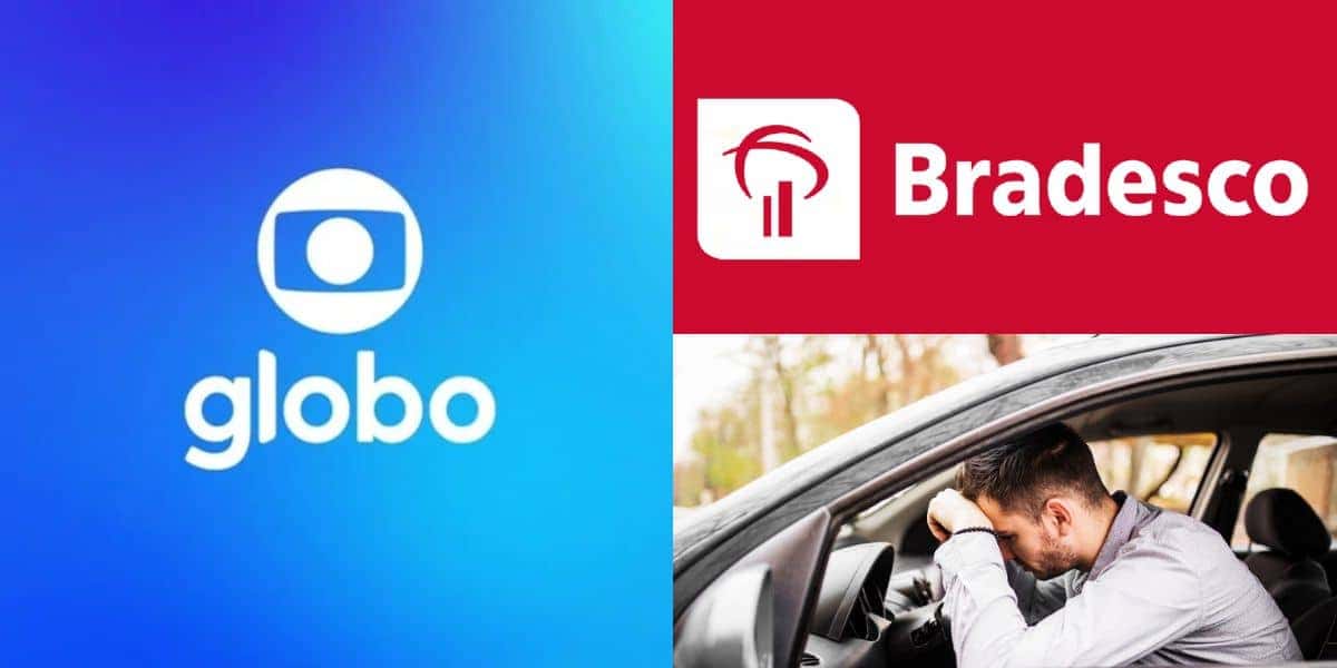 Globo confirmou fim de serviço do Bradesco a motoristas (Reprodução: Montagem TV Foco)
