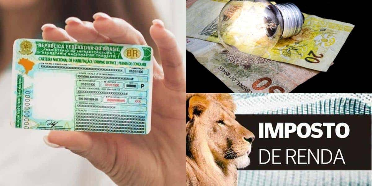 Isenção na CNH, conta de luz e IR à milhares de brasileiros (Reprodução: Montagem TV Foco)