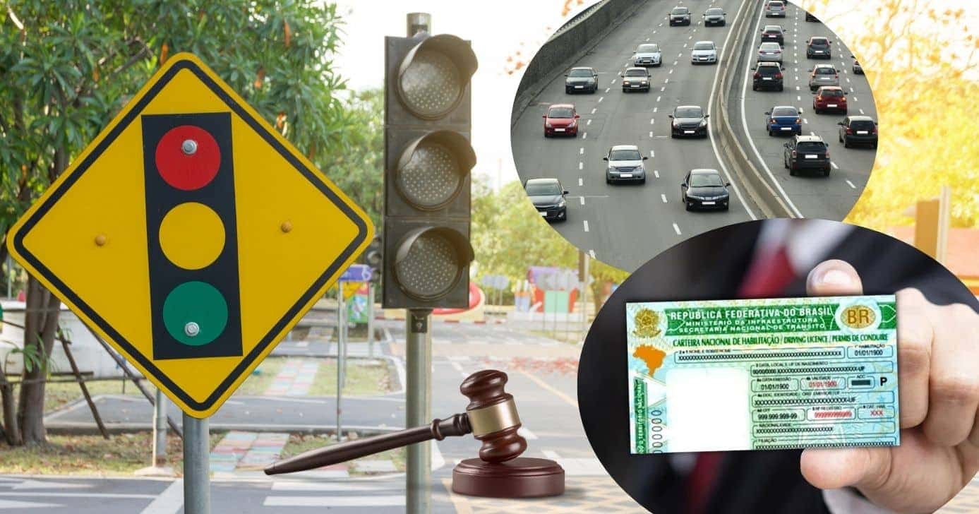 Lei de trânsito, carros e CNH (Foto: Reprodução / Canva / Montagem TV Foco)
