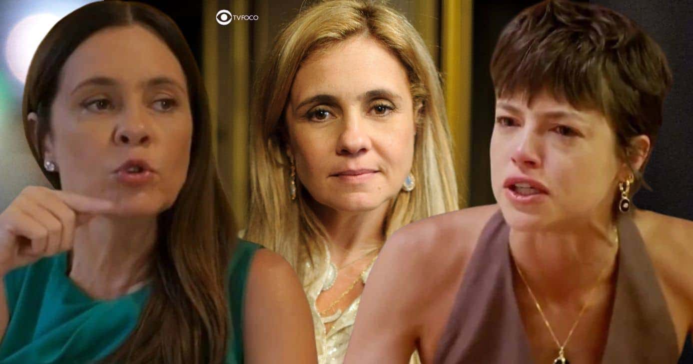 Mércia, Carminha e Luma em Mania de Você (Foto: Reprodução / Globo / Montagem TV Foco)