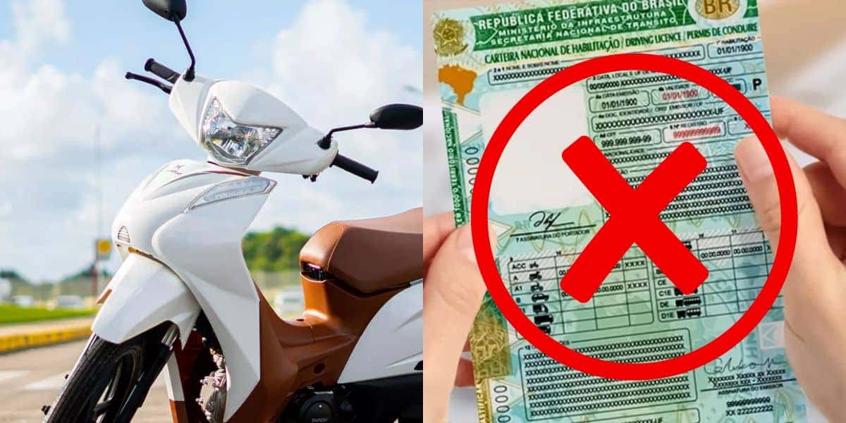 5 motos que não precisam de CNH e no precinho (Reprodução: Montagem TV Foco)