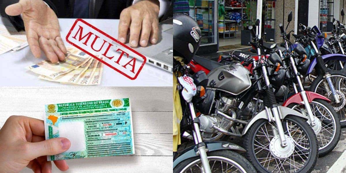 Multa e perda da CNH com essas 5 leis das motos (Reprodução: Montagem TV Foco)