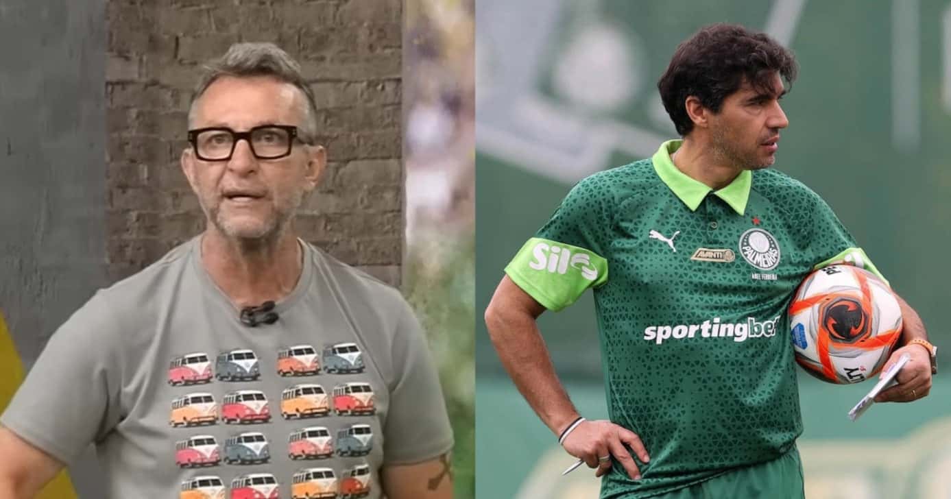 Neto paralisa Donos da Bola e comunica sobre demissão de Abel - (Montagem / TV FOCO)