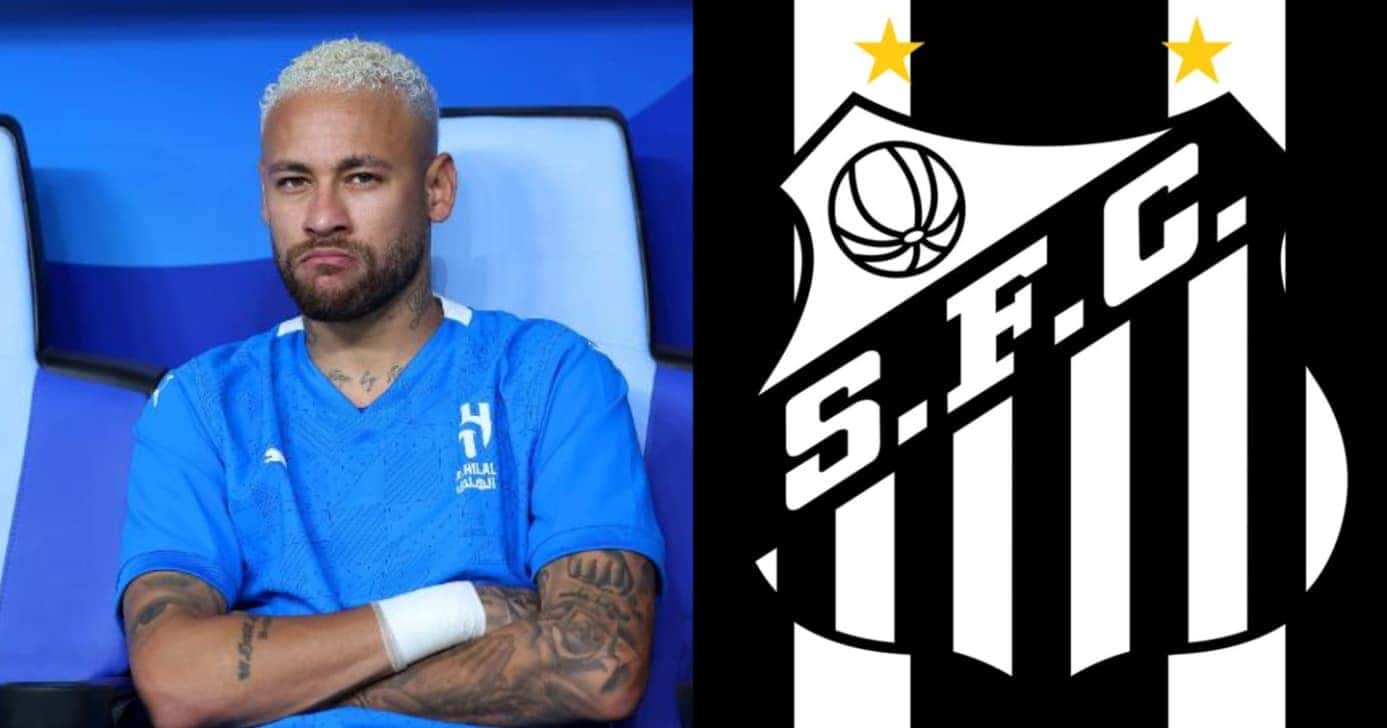 Neymar e Santos - (Montagem / TV FOCO)
