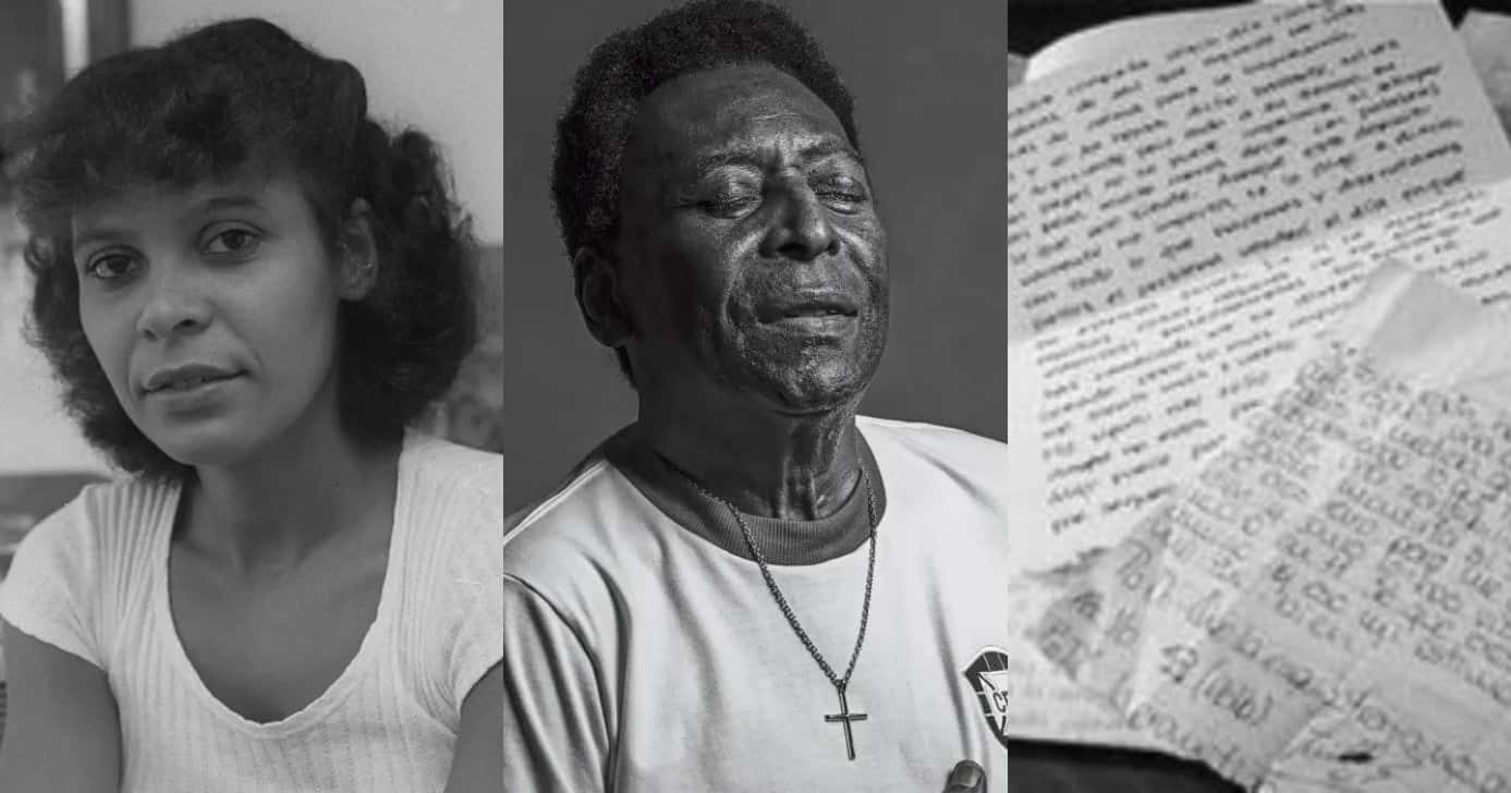 "Estão em toda parte": Carta psicografada de Pelé sobre a filha (Foto: reprodução/Montagem TV Foco)