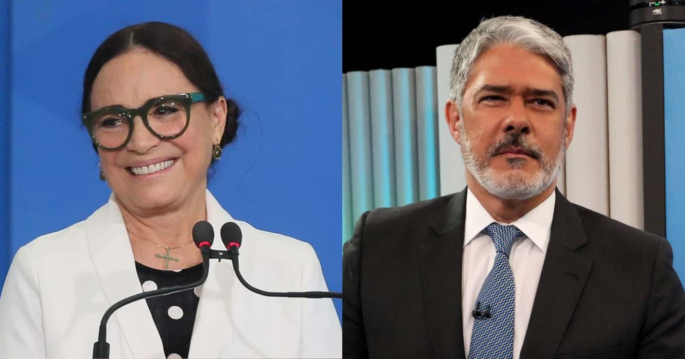 Com demissão lida por Bonner, Regina Duarte volta à Globo (Foto: Reprodução/Montagem TV Foco)