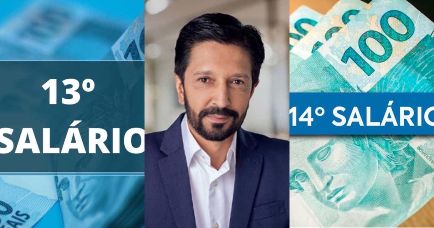 13º salário antecipado e 14º garantido na era Ricardo Nunes em SP - Foto: Montagem