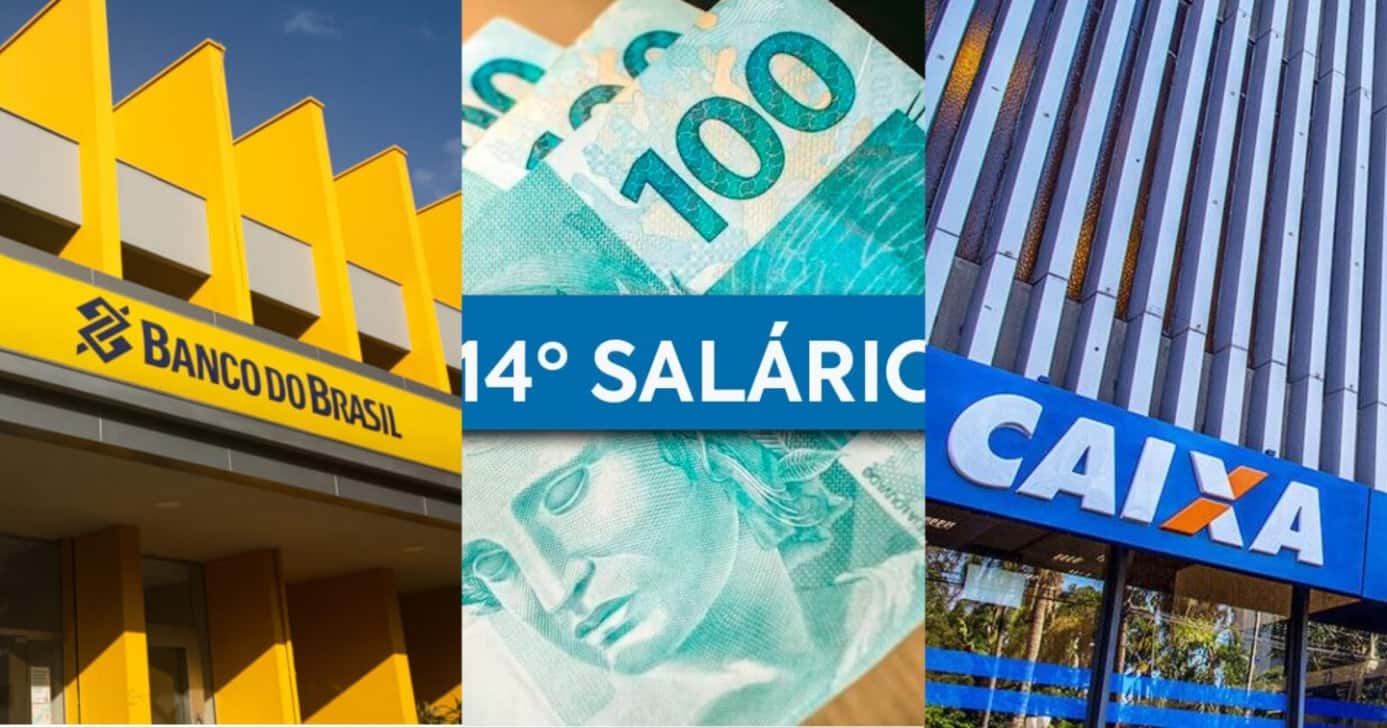 14º salário liberado pela Caixa e Banco do Brasil - Foto: Montagem