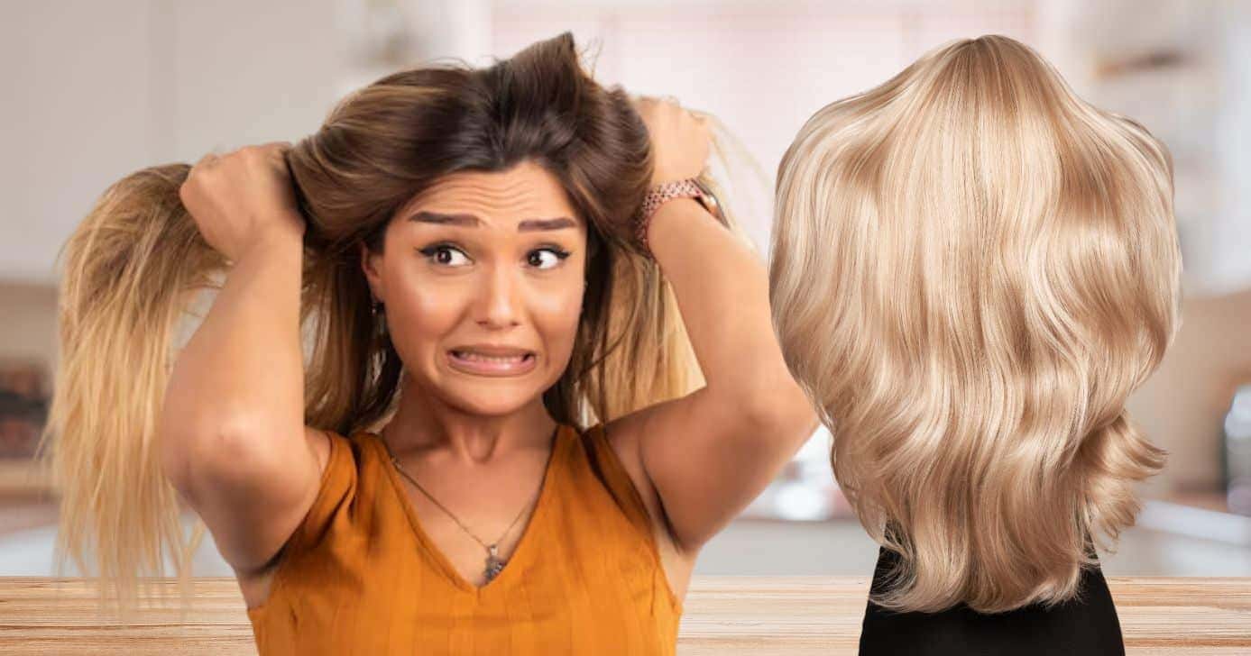 Cabelo danificado e fios hidratados (Fotos: Canva)