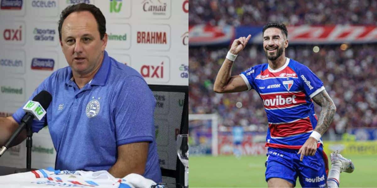 Interesse do Bahia em Lucero e decisão do Fortaleza (Reprodução: Letícia Martins / Lucas Emanuel)