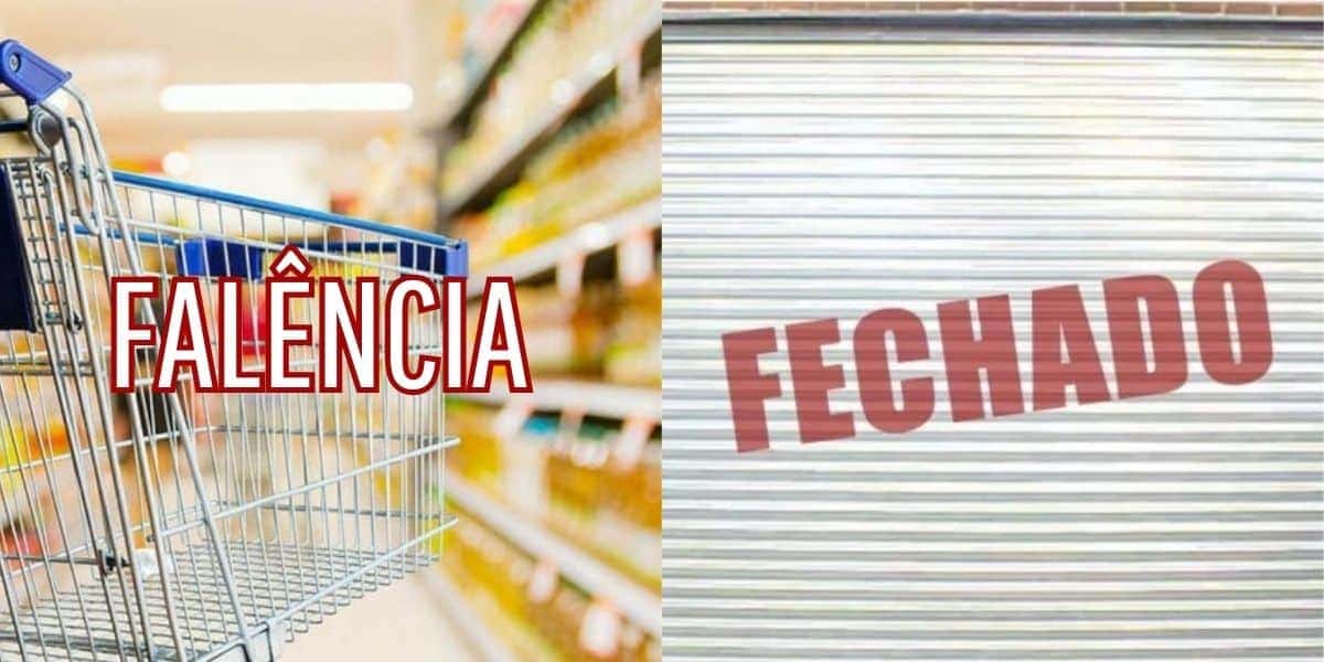 Falência de supermercado popular (Foto: Internet)