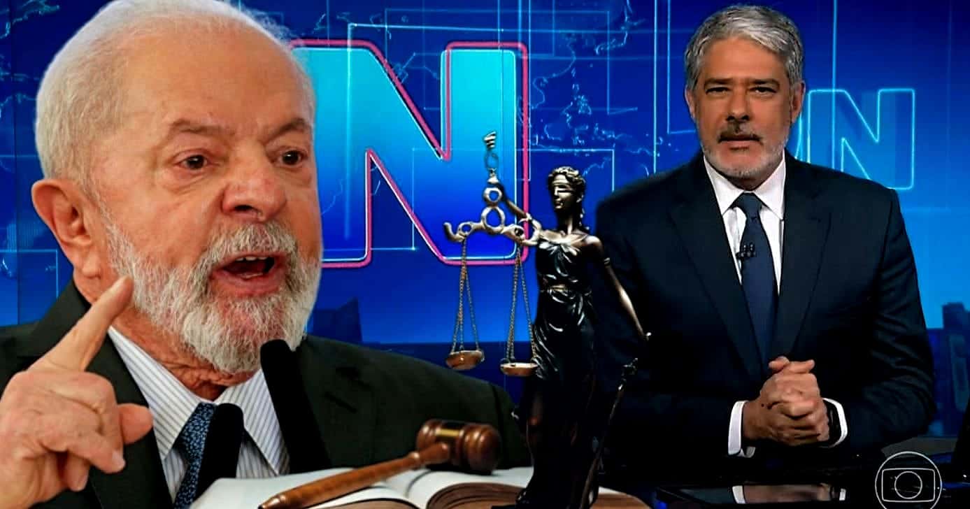 Bonner anuncia pronunciamento de Lula envolvendo nova liberação do Pé de Meia, em edição do JN, na Globo (Foto: Reprodução/Montagem/Lennita/Tv Foco/Canva/Fabio Rodrigues-Pozzebom/Globoplay)