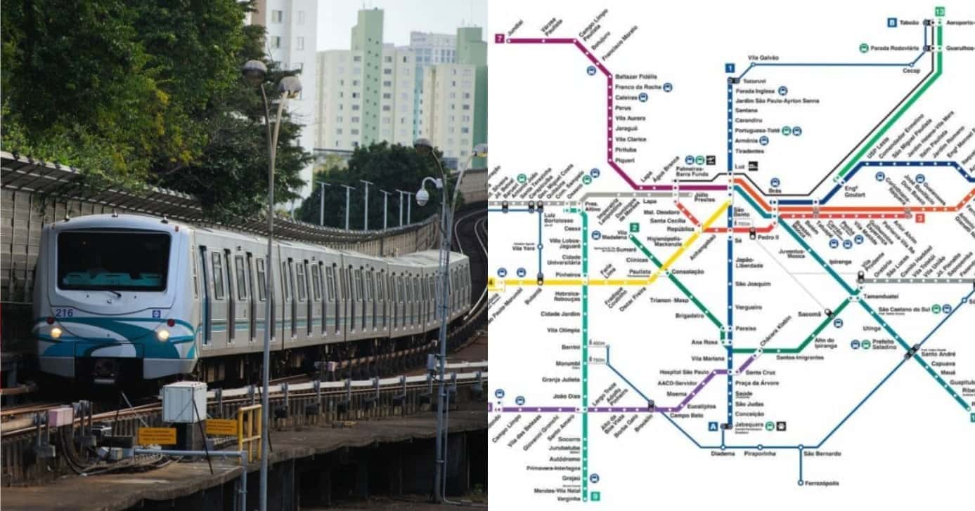 3 estações do Metrô de São Paulo sofrem essas viradas (Foto: Divulgação)