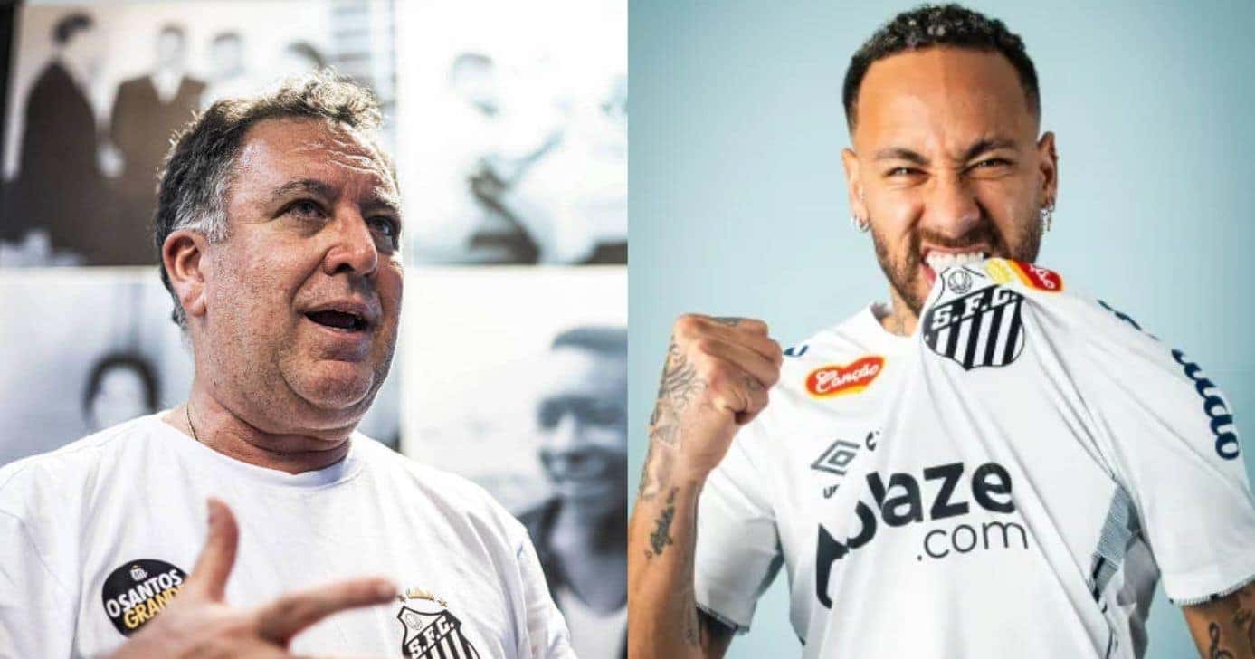 Teixeira assina com reforço para jogar com Ney no Santos (Reprodução/Montagem TV Foco/Canva)