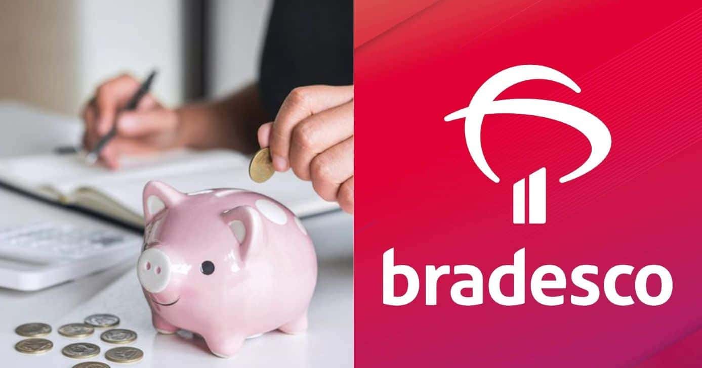 Bradesco e poupança (Reprodução/Montagem TV Foco/Canva)