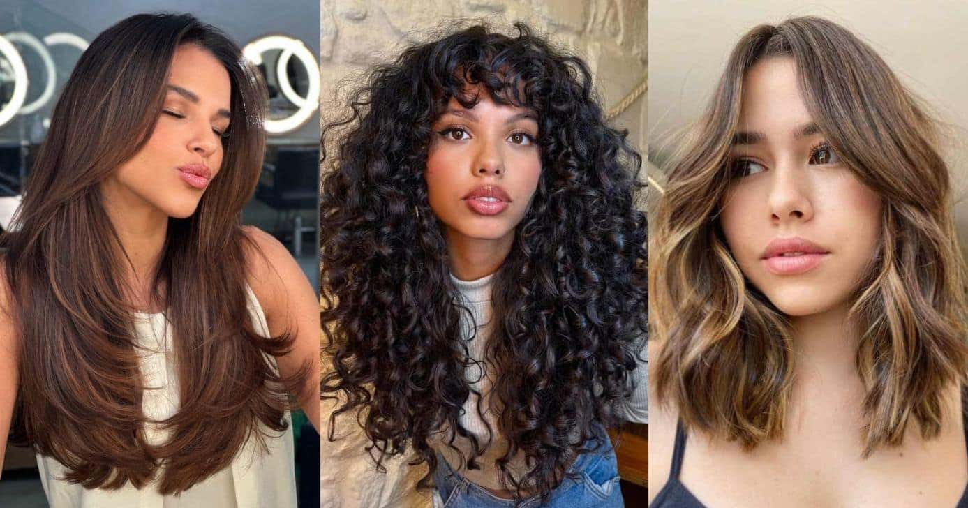 Cortes de cabelo para lisas e cacheadas aproveitarem o verão (Reprodução/Montagem TV Foco/Canva)