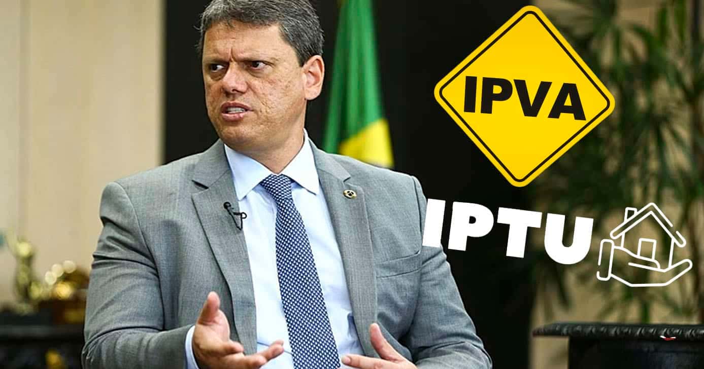 Tarcísio - IPVA e IPTU - Cidade de São Paulo (Foto: Reprodução)
