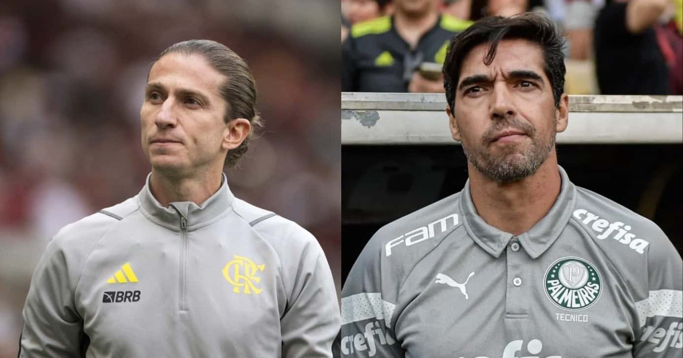 Filipe Luís e Abel Ferreira (Foto: Reprodução/ Internet)
