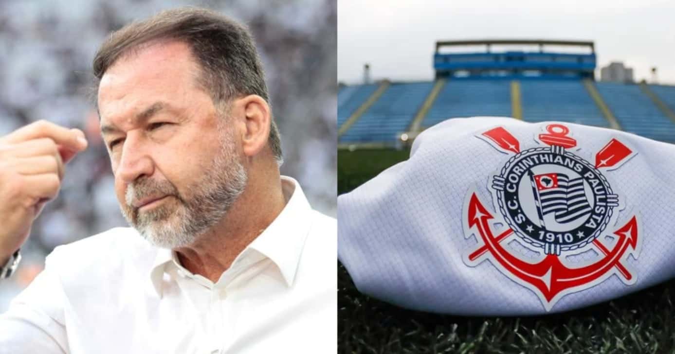 Augusto Melo presidente do Corinthians (Montagem / TV FOCO)