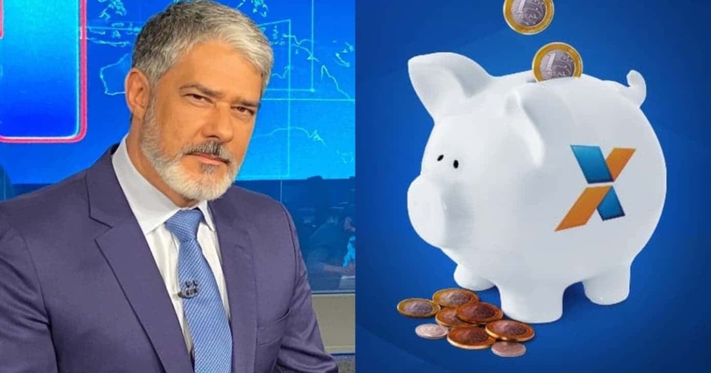 Bonner paralisa JN às pressas com notícia da poupança e saques que abalam saldos da Caixa - Foto: Montagem