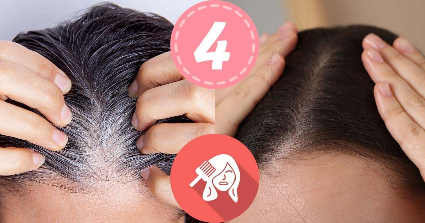 Cabelo branco e fios escuros (Foto: Reprodução / Canva / Montagem TV Foco)