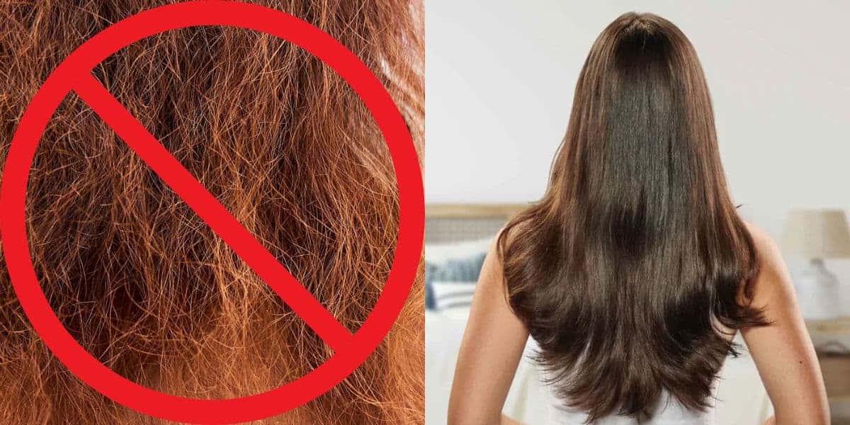 Cabelo liso e hidratado com máscara capilar caseira (Reprodução: Montagem TV Foco)