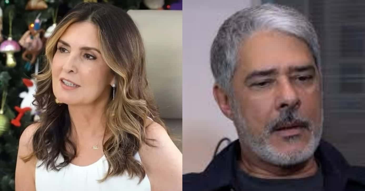 “Ele foi muito”: Fátima Bernardes expõe o que viveu com Bonner (Foto: Reprodução/Montagem TV Foco)
