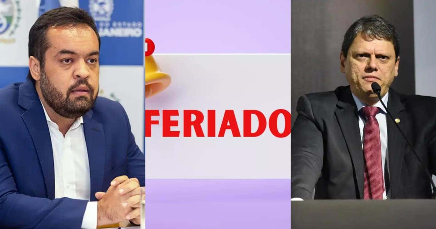 Cláudio Castro e Tarcísio avisados de feriado em SP e RJ - Foto: Montagem