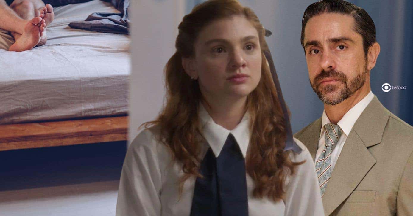 Flagra de sexo, Celeste e Nelson em Garota do Momento (Foto: Reprodução / Globo / Montagem TV Foco)